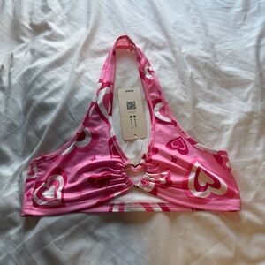 Romwe halter hearts bralette
